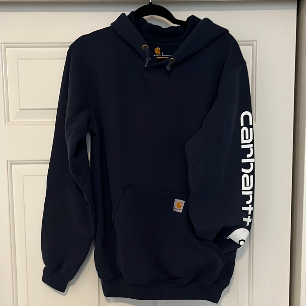 Carhartt Men's Navy Hoodie